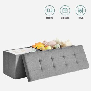 wohnli-moebel-suche-800001328111-1 SITZBOX mit 2 Innenfächern - L110 cm Holzwerkstoff Calicosy Möbel > Bänke > Sitzbänke Grau