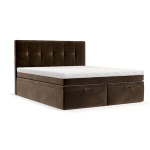Wohnli Möbelsuche - BOXBETT Arivo 140/200 cm Braun im Kronos Stoff