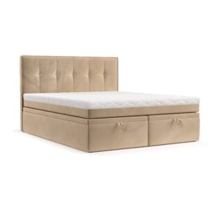 Wohnli Möbelsuche - BOXBETT Arivo 160/200 cm Beige im Kronos Stoff