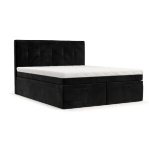 Wohnli Möbelsuche - BOXBETT Arivo 140/200 cm Schwarz im Kronos Stoff