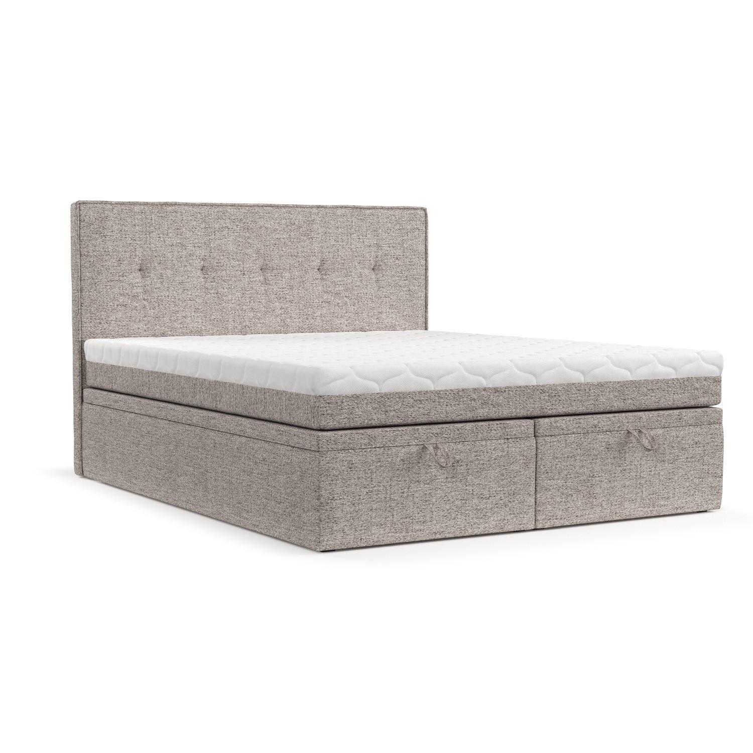 Wohnli Möbelsuche - BOXBETT Arivo 160/200 cm Beige im Neve Stoff