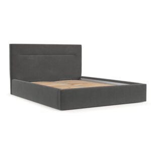Wohnli Möbelsuche - POLSTERBETT Liline 180/200 cm Anthrazit im Asti Stoff