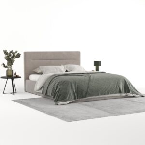 POLSTERBETT Liline 180/200 cm Graubraun im Asti Stoff Textil AltaBeds Möbel > Betten > Polsterbetten Grau