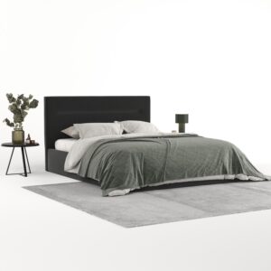 POLSTERBETT Liline 180/200 cm Schwarz im Asti Stoff Textil AltaBeds Möbel > Betten > Polsterbetten Schwarz