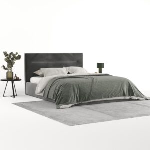 POLSTERBETT Liline 180/200 cm Grau im Kronos Stoff Textil AltaBeds Möbel > Betten > Polsterbetten Grau