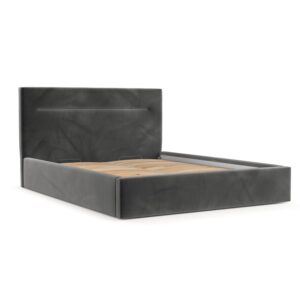 Wohnli Möbelsuche - POLSTERBETT Liline 180/200 cm Grau im Kronos Stoff