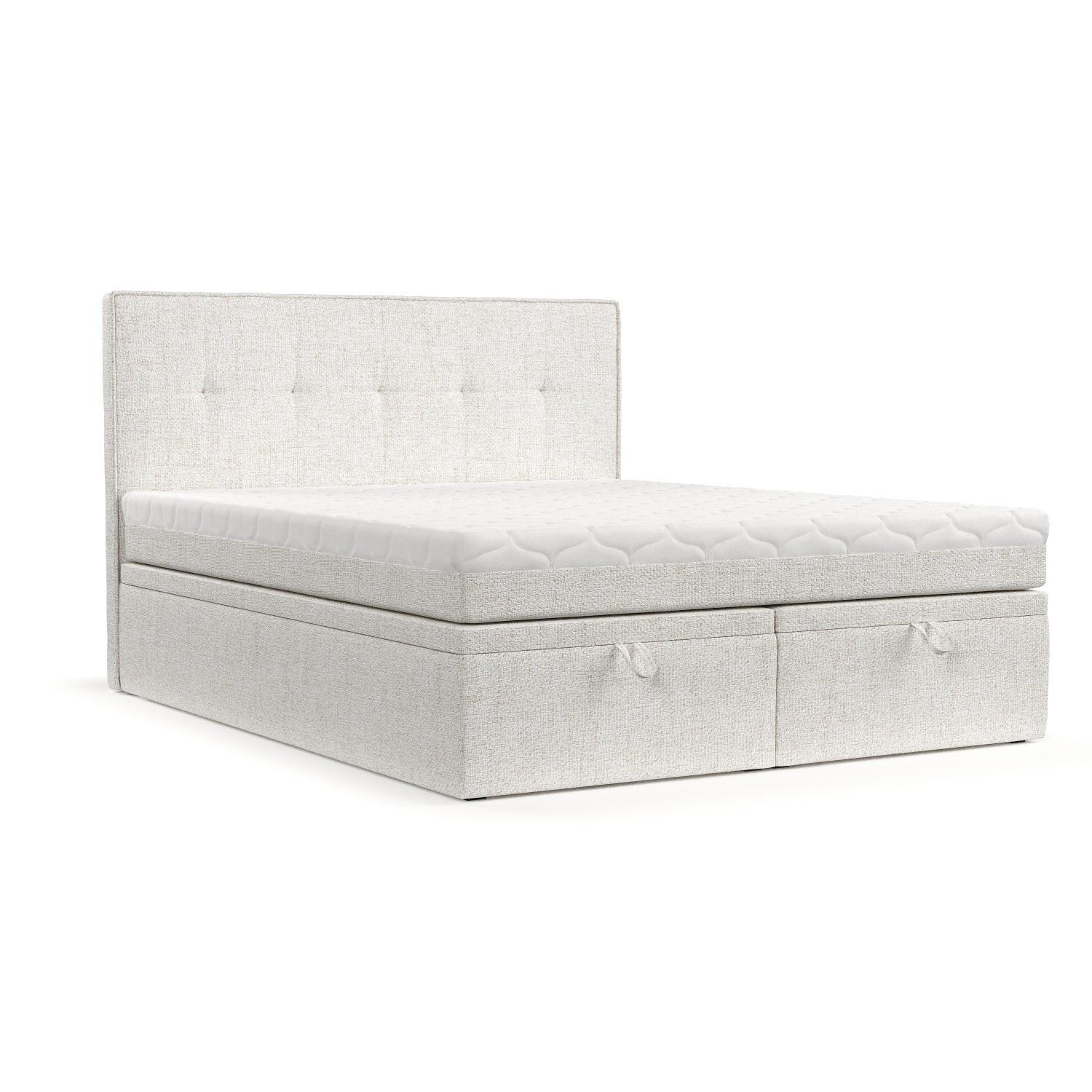 Wohnli Möbelsuche - BOXBETT Arivo 160/200 cm Creme im Neve Stoff