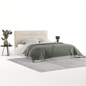 wohnli-moebel-suche-800001334969-1 POLSTERBETT Liline 140/200 cm Creme im Paros Stoff Textil AltaBeds Möbel > Betten > Polsterbetten Weiß