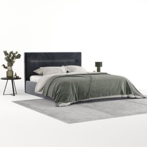 POLSTERBETT Liline 180/200 cm Dunkelgrau im Kronos Stoff Textil AltaBeds Möbel > Betten > Polsterbetten Grau
