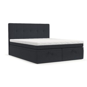 Wohnli Möbelsuche - BOXBETT Arivo 140/200 cm Anthrazit im Riva Stoff