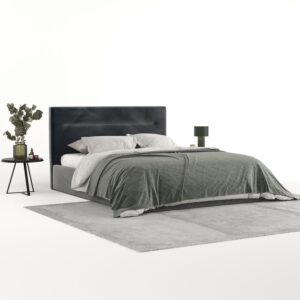 POLSTERBETT Liline 180/200 cm Anthrazit im Paros Stoff Textil AltaBeds Möbel > Betten > Polsterbetten Anthrazit