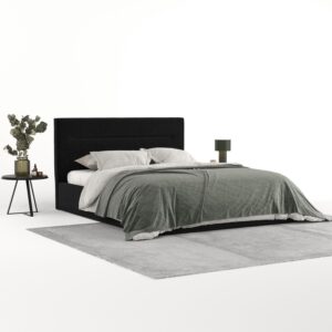 POLSTERBETT Liline 180/200 cm Schwarz im Inari Stoff Textil AltaBeds Möbel > Betten > Polsterbetten Schwarz