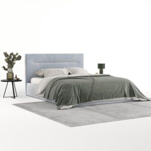 wohnli-moebel-suche-800001335023-1 POLSTERBETT Liline 140/200 cm Hellgrau im Paros Stoff Textil AltaBeds Möbel > Betten > Polsterbetten Grau