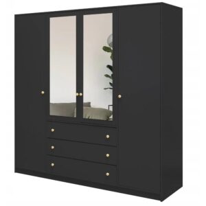 wohnli-moebel-suche-800001337553 Wohnli Möbelsuche - DREHTÜRENSCHRANK Solea mit 4 Türen und 3 Schubladen