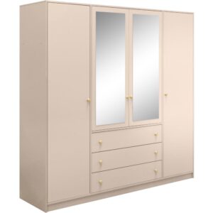wohnli-moebel-suche-800001337564 Wohnli Möbelsuche - DREHTÜRENSCHRANK Solea Lux mit 4 Türen und 3 Schubladen