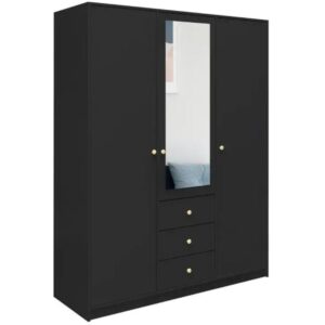 wohnli-moebel-suche-800001337591 Wohnli Möbelsuche - DREHTÜRENSCHRANK Solea mit 3 Türen und 3 Schubladen