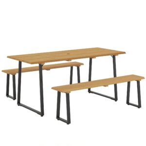 wohnli-moebel-suche-800001337766 Wohnli Möbelsuche - SITZGRUPPE 3er Set Tannenholz Stahl Naturholz