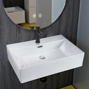 wohnli-moebel-suche-800001338289-1 WASCHBECKEN Beatrice II 60/42/15cm Keramik Nettlife Möbel > Schränke > Badezimmerschränke Weiß