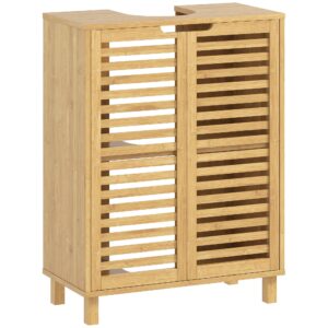 Wohnli Möbelsuche - WASCHBECKENUNTERSCHRANK Bambus MDF Naturholz