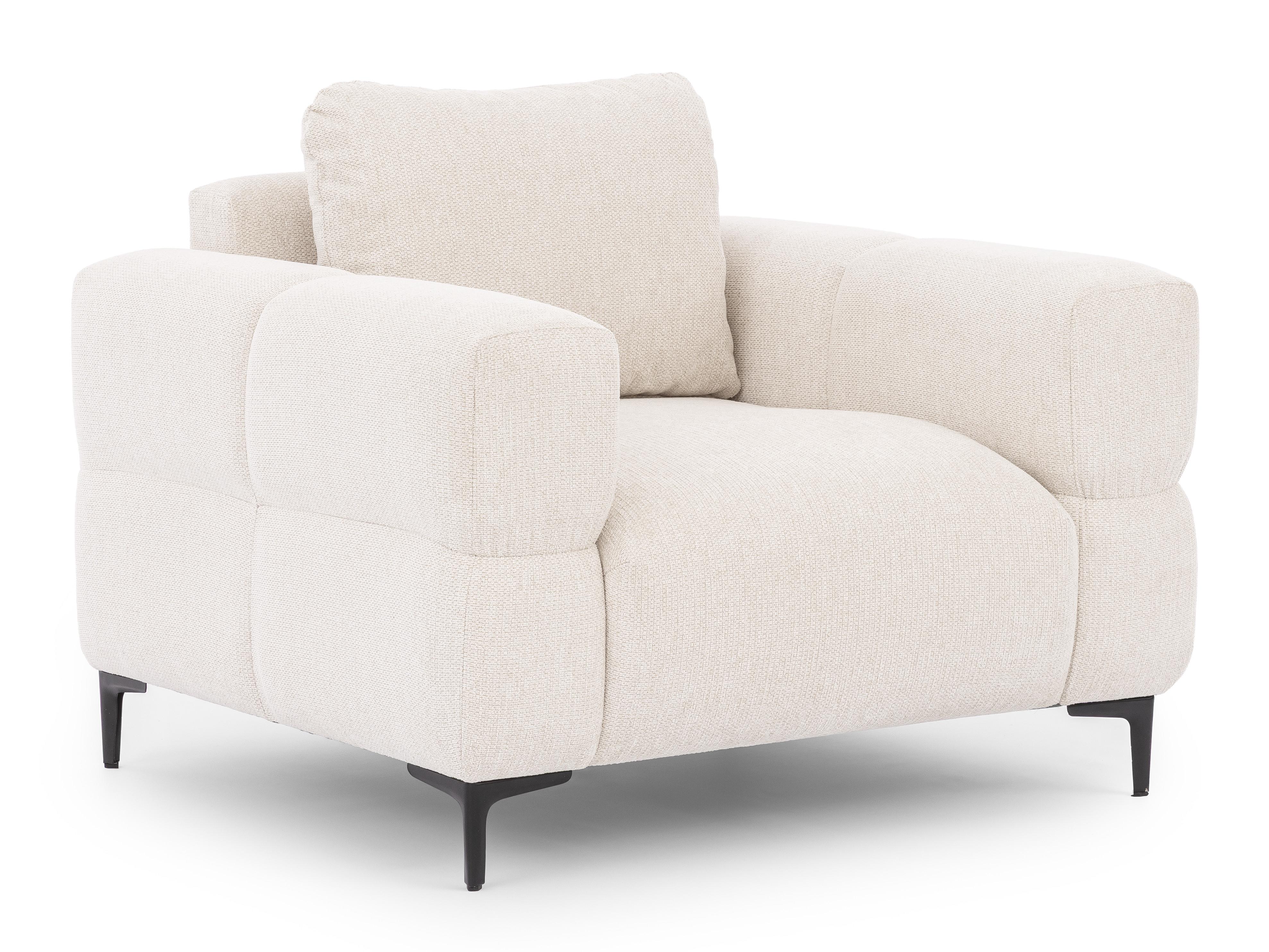 wohnli-moebel-suche-800001347644 Wohnli Möbelsuche - SESSEL Cardea in Bubble-Optik aus weichem Creme Strukturstoff mit hohem Sitzkomfort