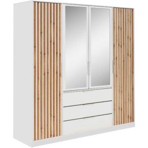 wohnli-moebel-suche-800001347771 Wohnli Möbelsuche - DREHTÜRENSCHRANK Bueno Lux mit 4 Türen und 3 Schubladen