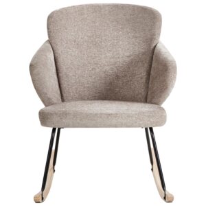 wohnli-moebel-suche-800001347859-1 SCHAUKELSTUHL Taupe Viken Textil Beliani Möbel > Sessel > Relaxsessel Taupe
