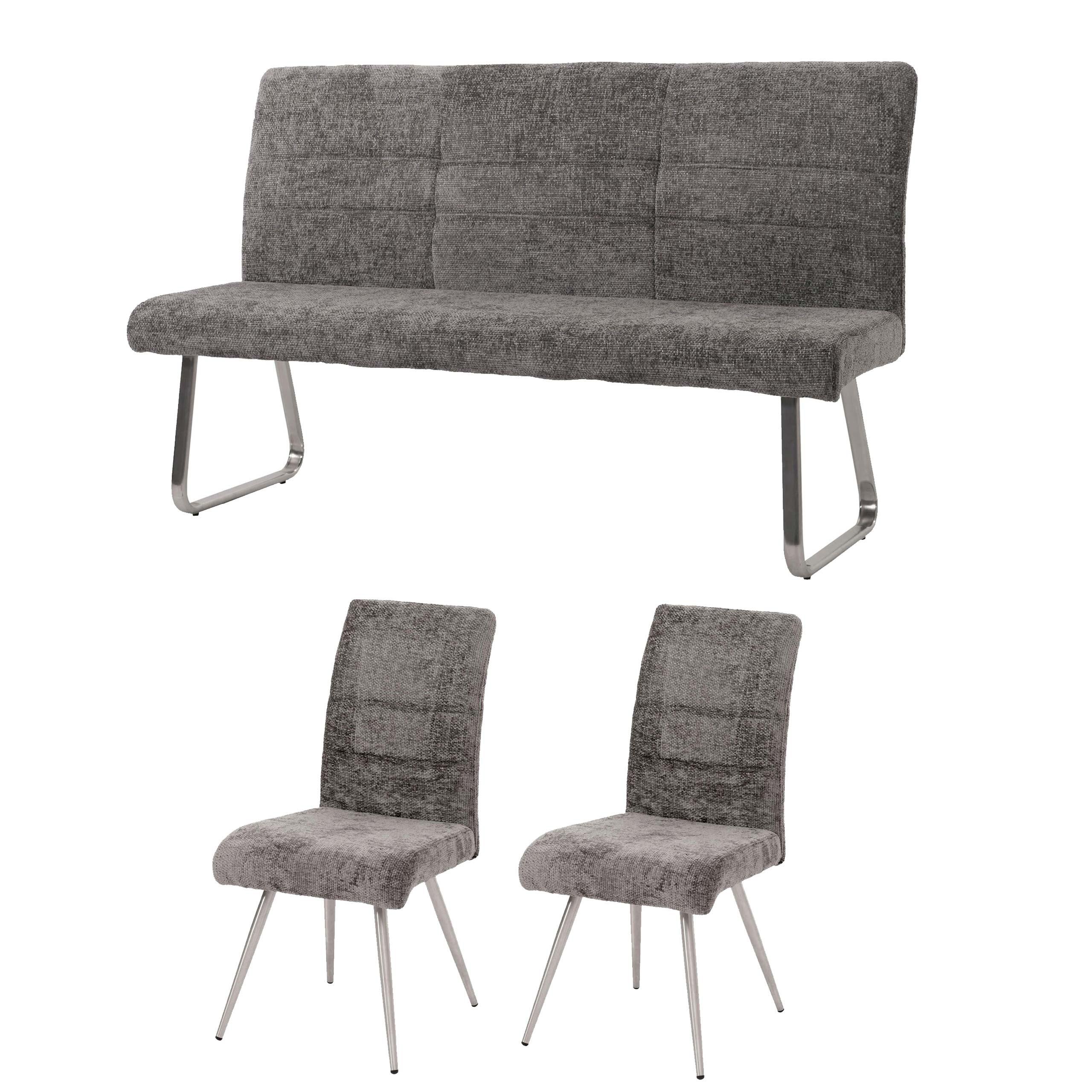 wohnli-moebel-suche-800001347907 Wohnli Möbelsuche - ESSZIMMER-SET Grau 3er-Set