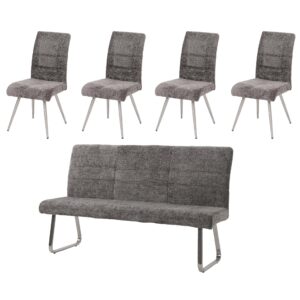 wohnli-moebel-suche-800001348132 Wohnli Möbelsuche - ESSZIMMER-SET Grau 5er-Set