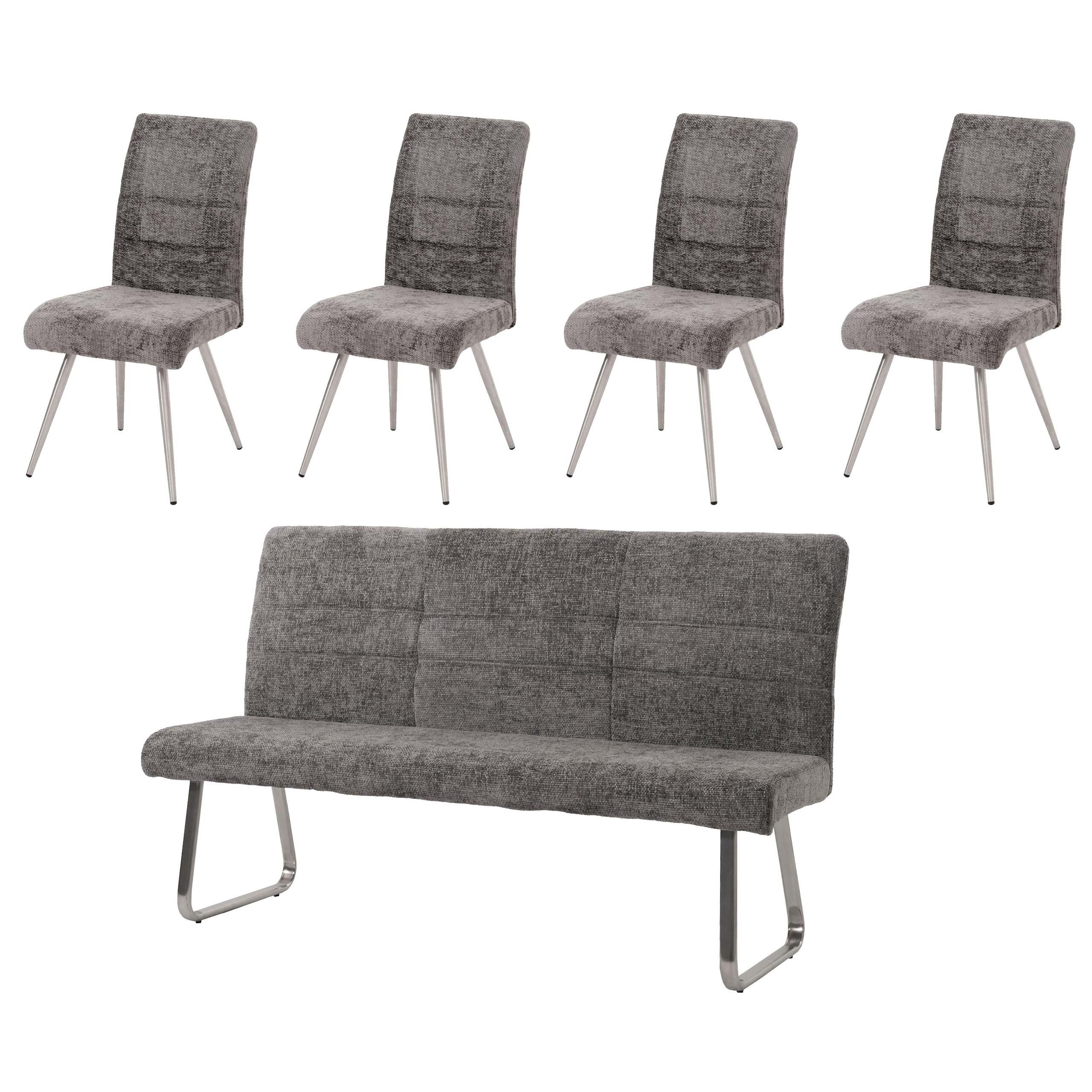 wohnli-moebel-suche-800001348132 Wohnli Möbelsuche - ESSZIMMER-SET Grau 5er-Set