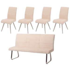 wohnli-moebel-suche-800001348141 Wohnli Möbelsuche - ESSZIMMER-SET Beige 5er-Set