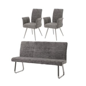 wohnli-moebel-suche-800001348279 Wohnli Möbelsuche - ESSZIMMER-SET Grau 3er-Set
