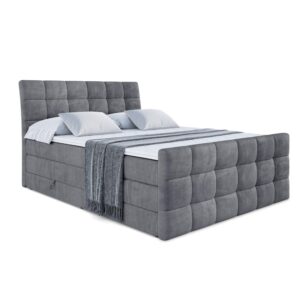 wohnli-moebel-suche-800001349078 Wohnli Möbelsuche - BOXSPRINGBETT BRUGO-Z KING - 200 x 200 - H3/H4 - Dunkelgrau