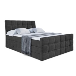 Wohnli Möbelsuche - BOXSPRINGBETT BRUGO-Z KING - 120 x 200 - H3/H4 - Schwarz