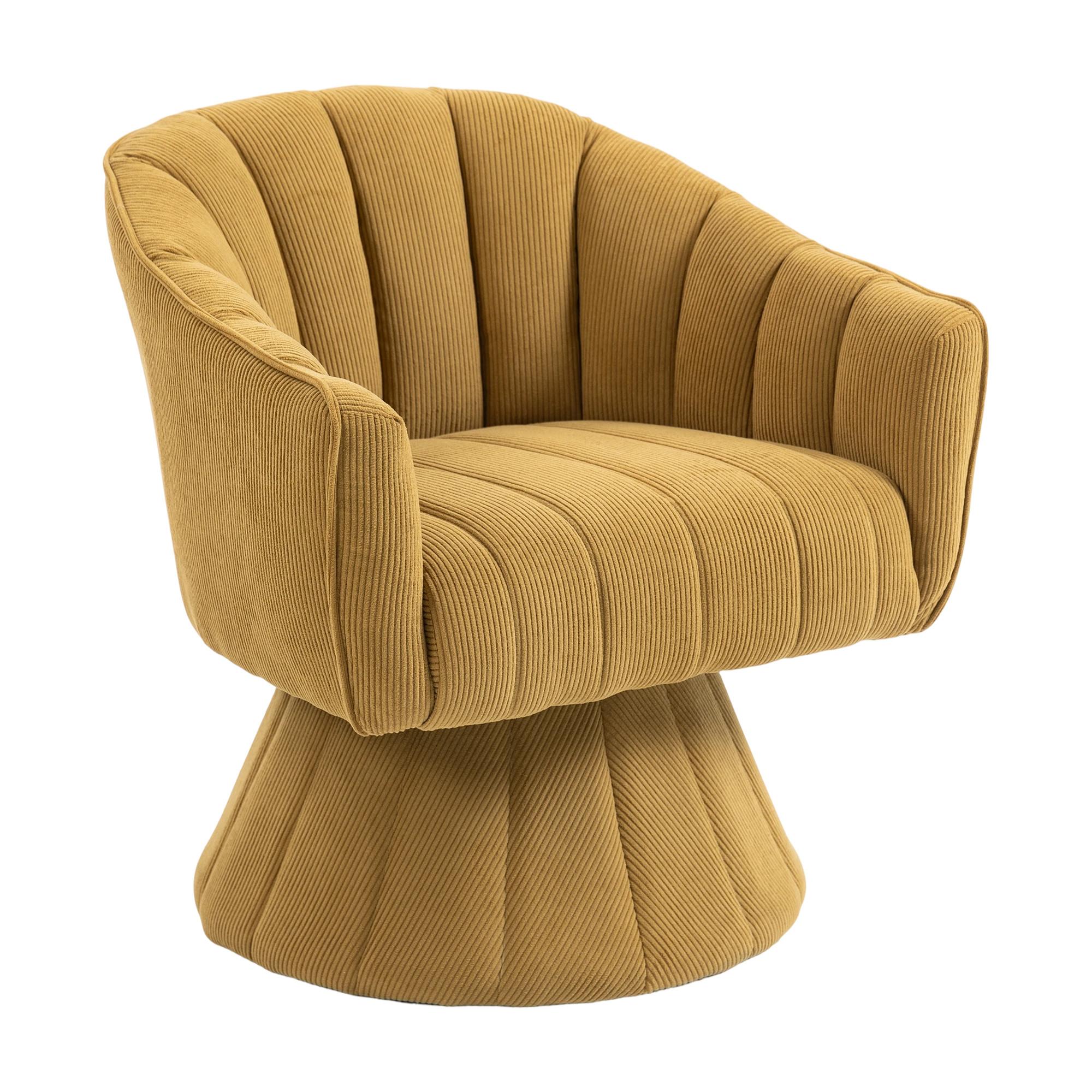 wohnli-moebel-suche-800001350538 Wohnli Möbelsuche - DREHSTUHL Moderner 360° Taupe mit Cord-Bezug
