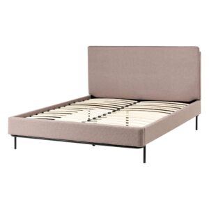 wohnli-moebel-suche-800001350709-1 BETT mit Lattenrost 140/200 cm Taupe Corio Textil Beliani Möbel > Betten Taupe