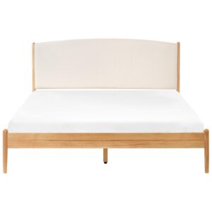 wohnli-moebel-suche-800001350724-1 BETT mit Lattenrost 160/200 cm Hellbraun Clairac Holz Beliani Möbel > Betten Braun