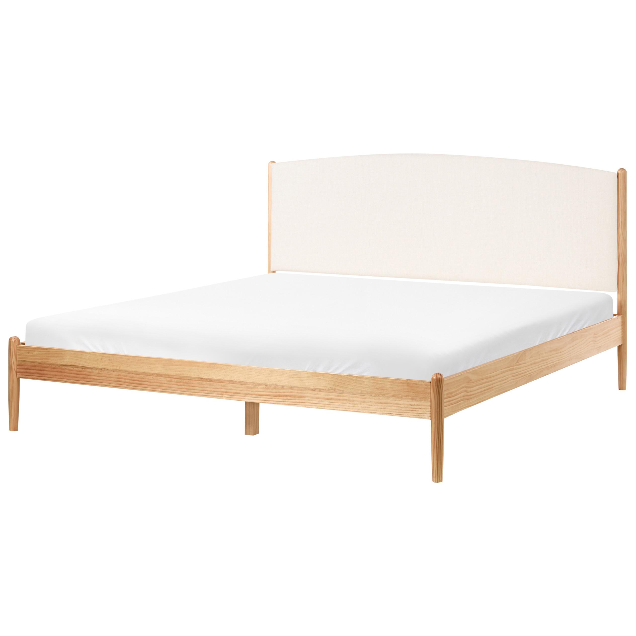 Wohnli Möbelsuche - BETT mit Lattenrost 180/200 cm Hellbraun Clairac