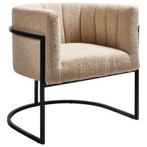 wohnli-moebel-suche-800001353239-1 SESSEL Beige Larvik II Textil Beliani Möbel > Sessel > Polstersessel Beige