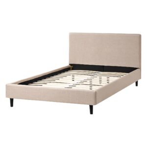 wohnli-moebel-suche-800001353245-1 BETT mit Lattenrost 120/200 cm Beige Fitou Textil Beliani Möbel > Betten Beige