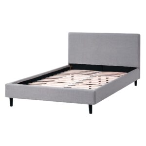 wohnli-moebel-suche-800001353248-1 BETT mit Lattenrost 120/200 cm Grau Fitou Textil Beliani Möbel > Betten Grau