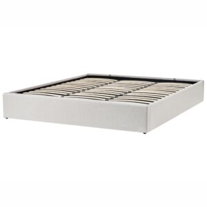 wohnli-moebel-suche-800001353255-1 BETT mit Stauraum 180/200 cm Hellbeige Dinan Textil Beliani Möbel > Betten Beige