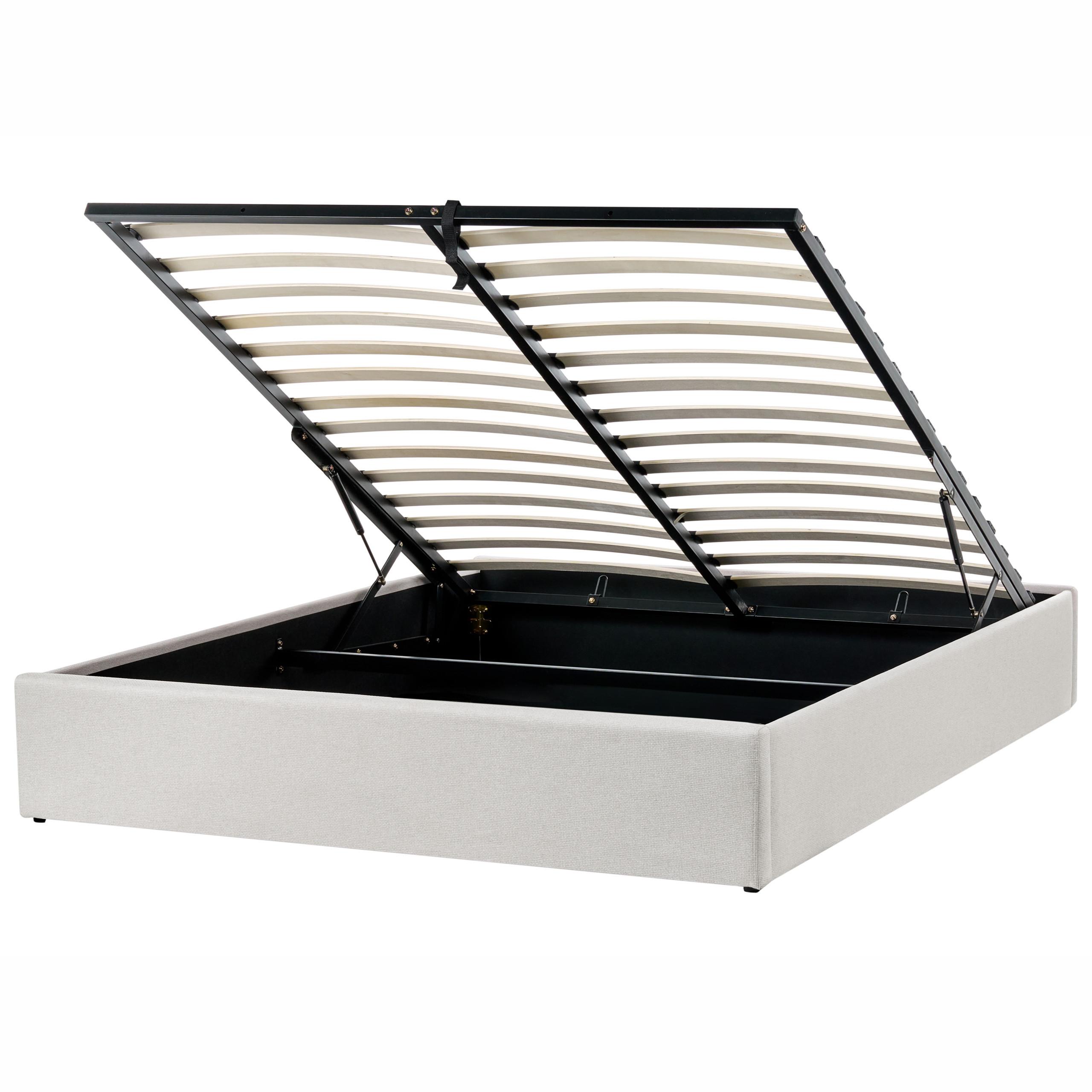 wohnli-moebel-suche-800001353257 Wohnli Möbelsuche - BETT mit Stauraum 160/200 cm Hellbeige Dinan