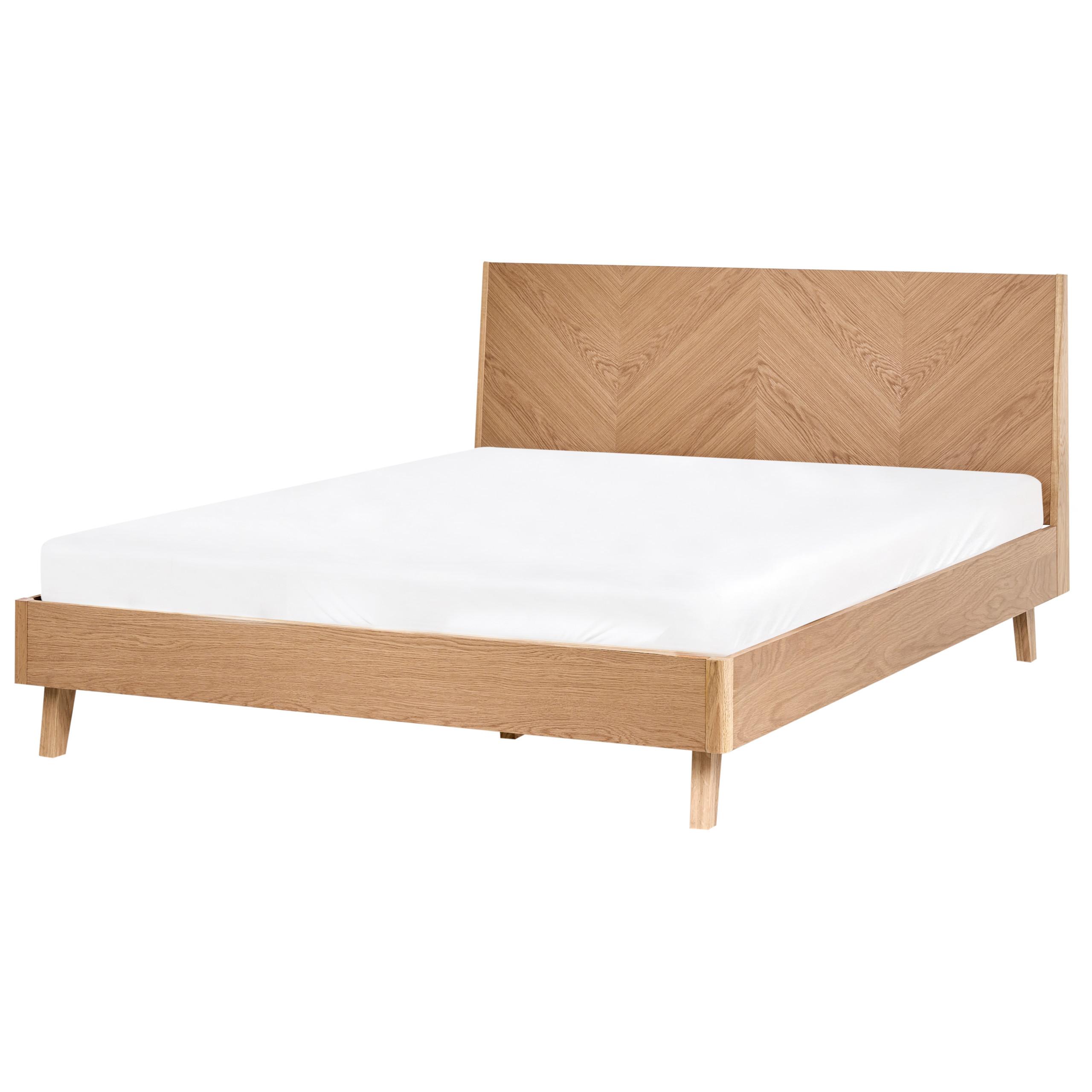 Wohnli Möbelsuche - BETT mit Lattenrost 140/200 cm Hellbraun Wizernes