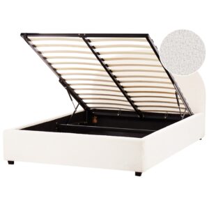 Wohnli Möbelsuche - BETT mit Stauraum 140/200 cm Cremeweiß Vaucluse