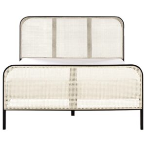 wohnli-moebel-suche-800001353284-1 BETT mit Lattenrost 140/200 cm Hellbraun Gonfaron Holz Beliani Möbel > Betten Schwarz