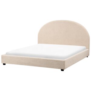 wohnli-moebel-suche-800001353286-1 BETT mit Lattenrost 160/200 cm Beige Vaucluse Textil Beliani Möbel > Betten Beige