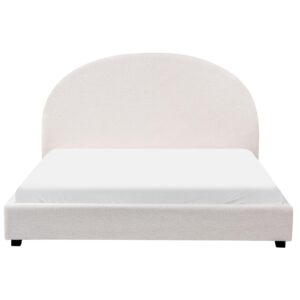 wohnli-moebel-suche-800001353301-1 BETT mit Lattenrost 160/200 cm Cremeweiß Vaucluse Textil Beliani Möbel > Betten Weiß