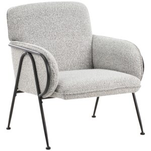 wohnli-moebel-suche-800001353305-1 SESSEL Cremeweiß Trysnes Textil Beliani Möbel > Sessel > Polstersessel Schwarz