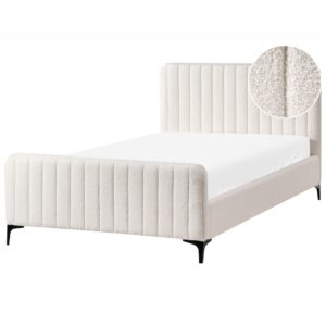 Wohnli Möbelsuche - BETT mit Lattenrost 120/200 cm Cremeweiß Lunan
