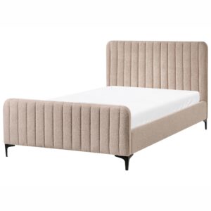 wohnli-moebel-suche-800001353328-1 BETT mit Lattenrost 120/200 cm Beige Lunan Textil Beliani Möbel > Betten Beige